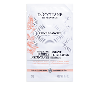 M&aacute;scara Facial em Len&ccedil;o Reine Blanche Luminosidade Imediata