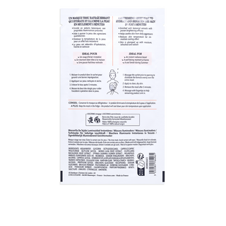 M&aacute;scara Facial em Len&ccedil;o Reine Blanche Luminosidade Imediata