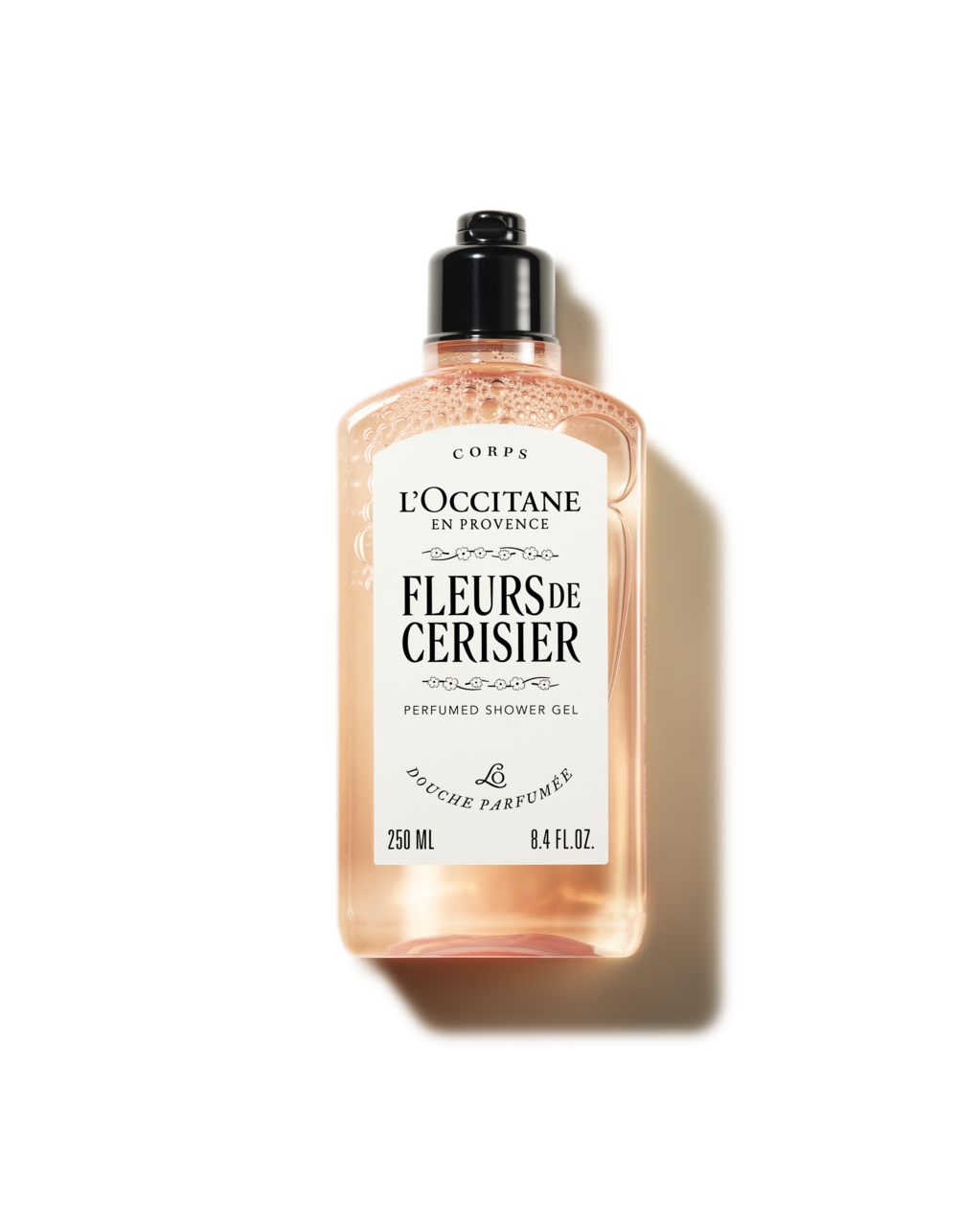 Sabonete Líquido Corporal Perfumado Fleurs de Cerisier 250mL (Flor de Cerejeira)