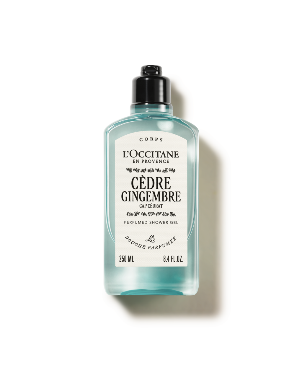 Sabonete Líquido Corporal Perfumado Cèdre Gingembre 250mL (Cap Cedrat)