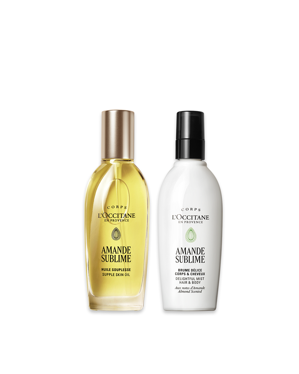 Óleo Firmador Hidratante e Mist Perfumado Amande Sublime