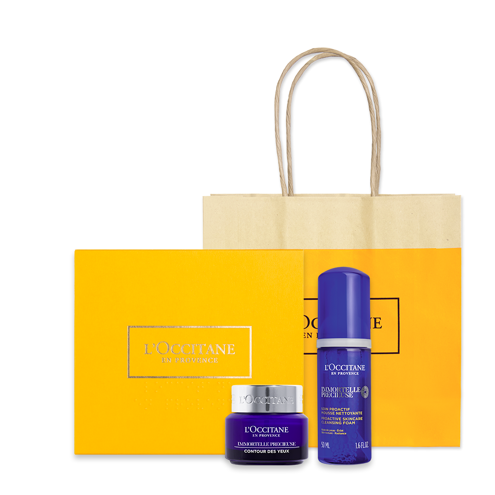 Cuidado Diário com Immortelle Precieuse: Limpeza e Creme para Olhos