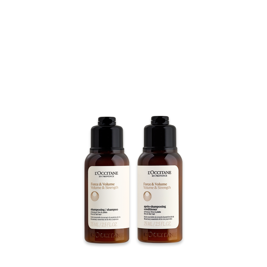 Travel Size Shampoo e Condicionador Aromacologia Força & Volume