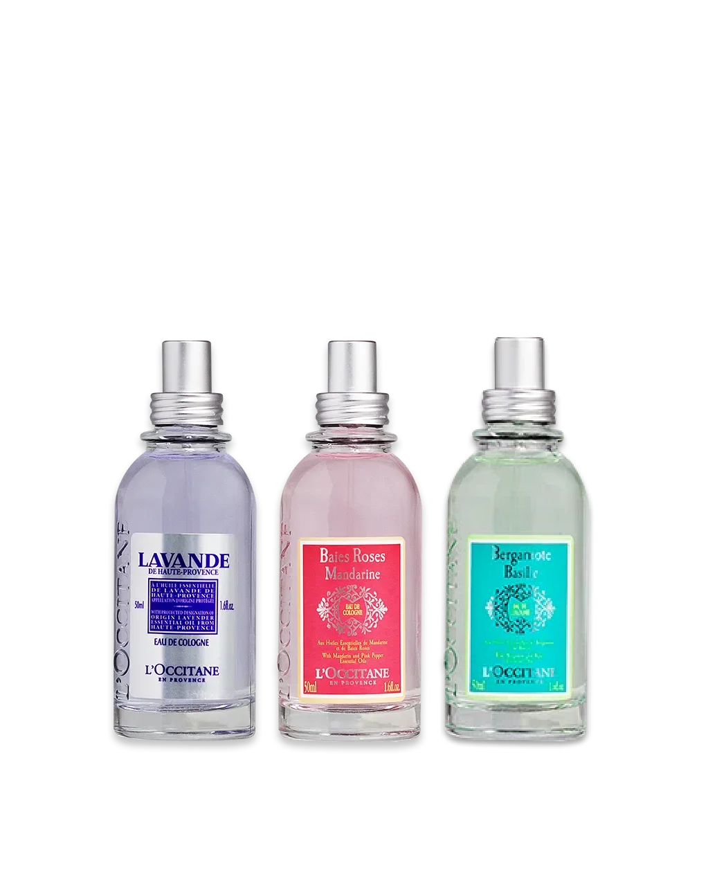 Combo Desodorante Colônia: Lavanda, Tangerina e Bergamota