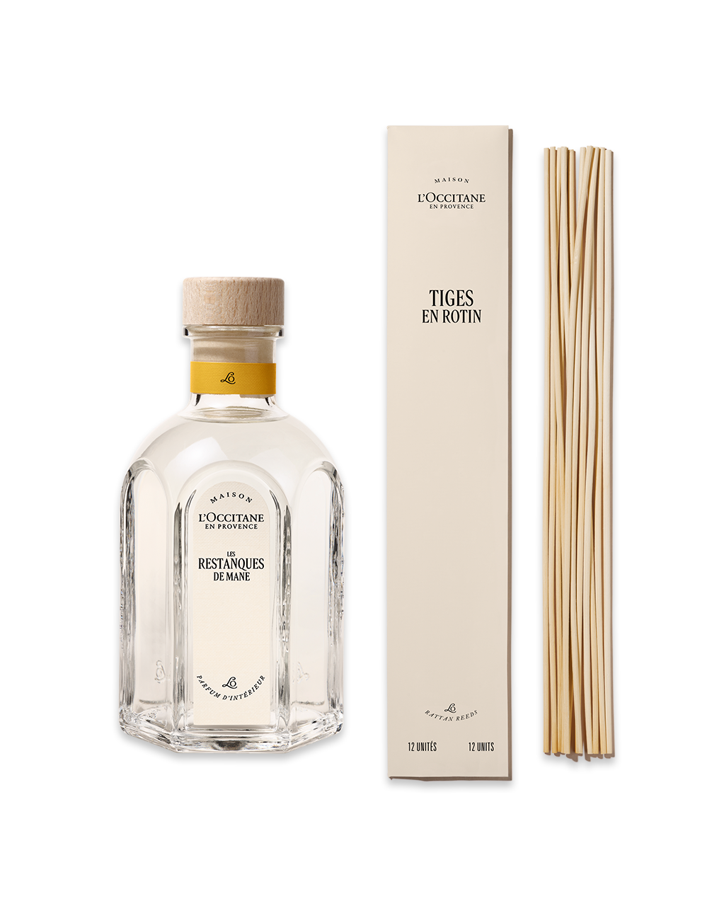 Difusor de Ambiente Les Restanques de Mane + 12 Varetas