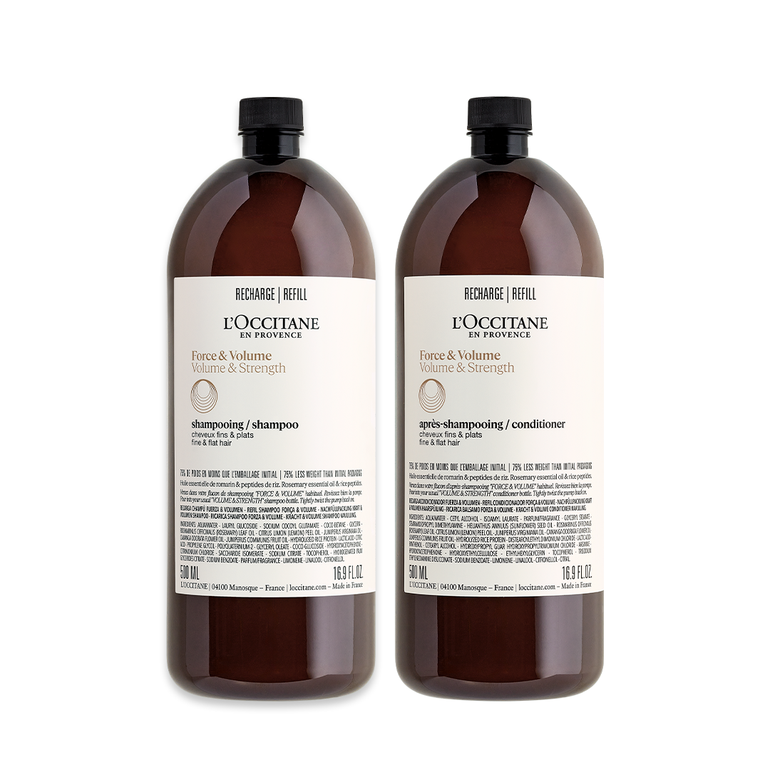 Eco-Refil Shampoo e Condicionador Força & Volume Aromacologia