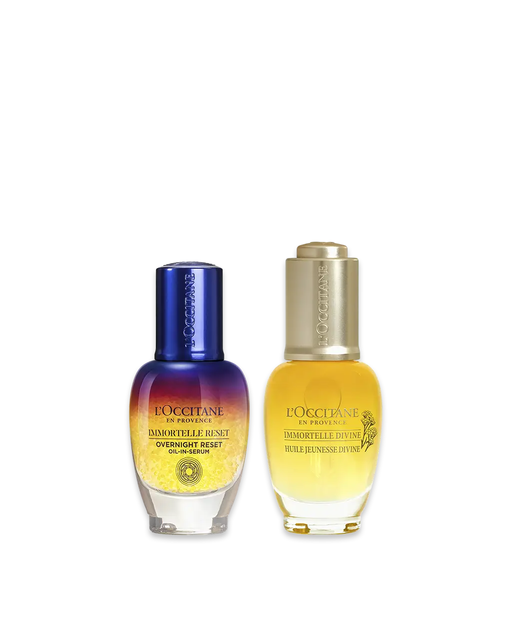 Óleo Antissinais Immortelle Divine e Sérum Immortelle Overnight Reset