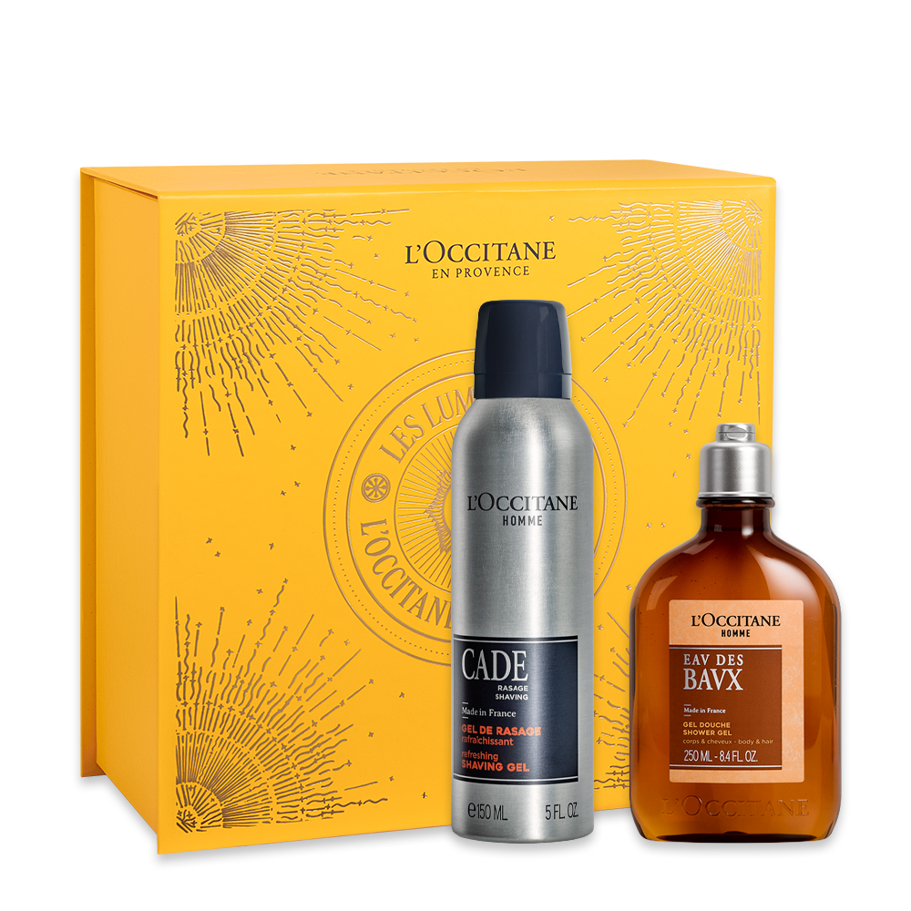 Presente com Sabonete LÃquido e Gel de Barbear